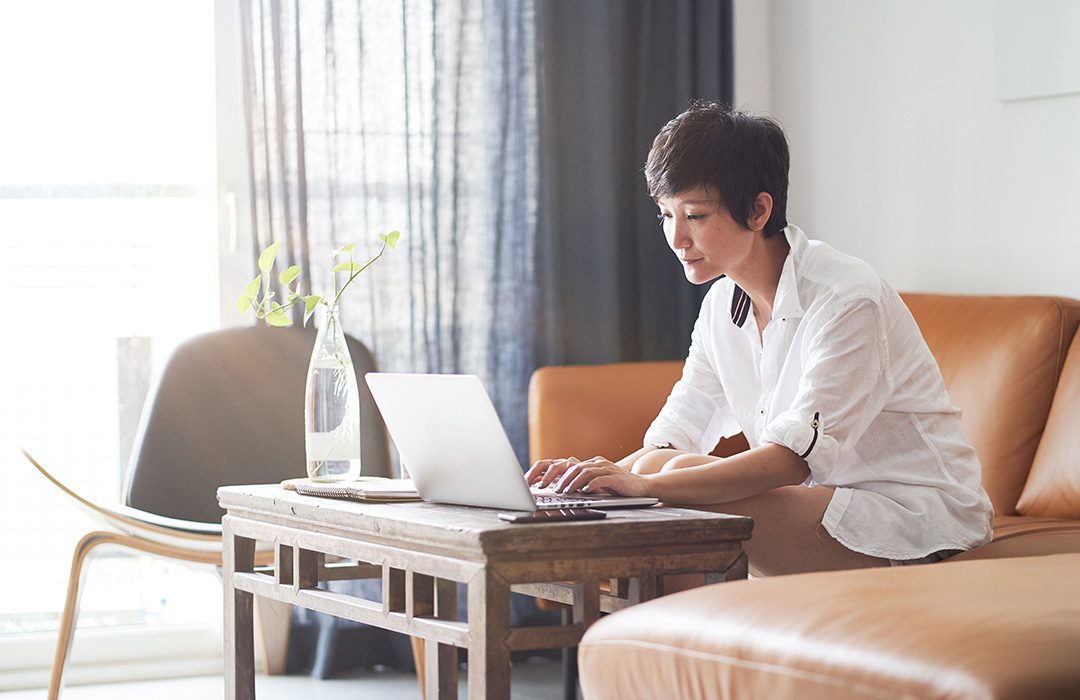 woman on laptop